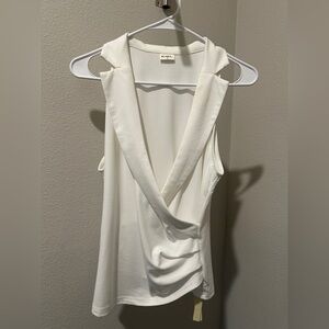 OGL White Sleeveless Top